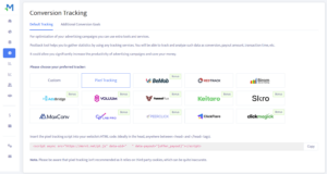 Mondiad pixel tracking section