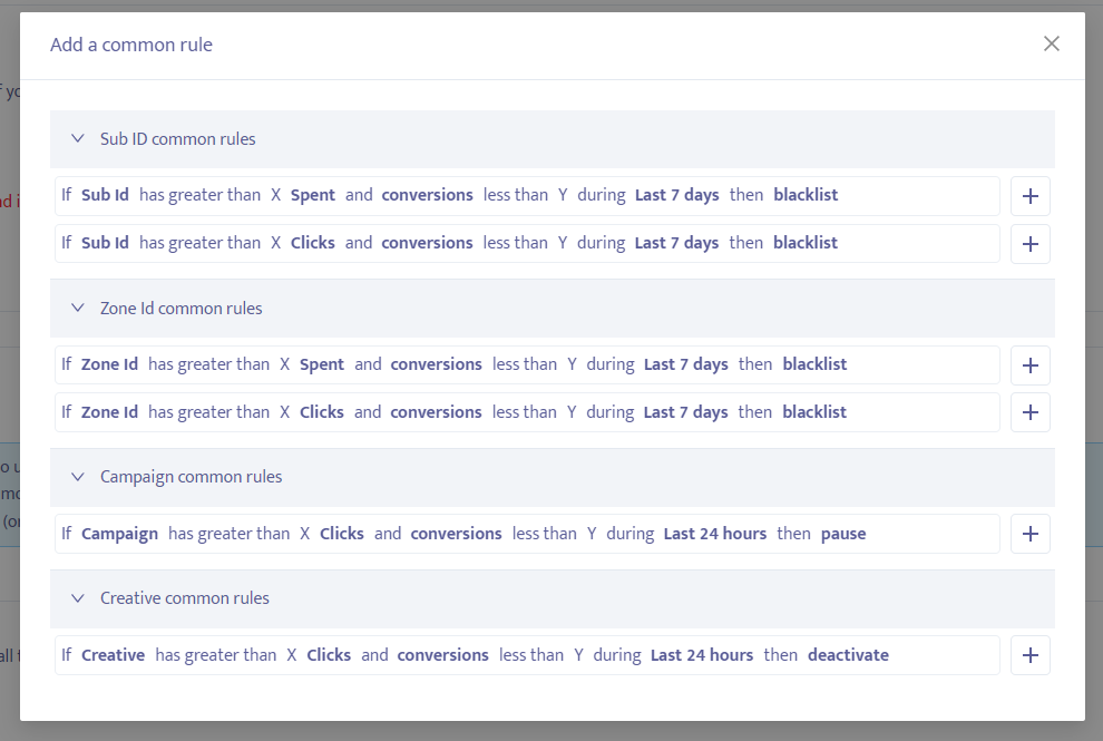 Mondiad optimisation rules