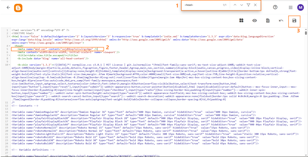 blogger ad code integration