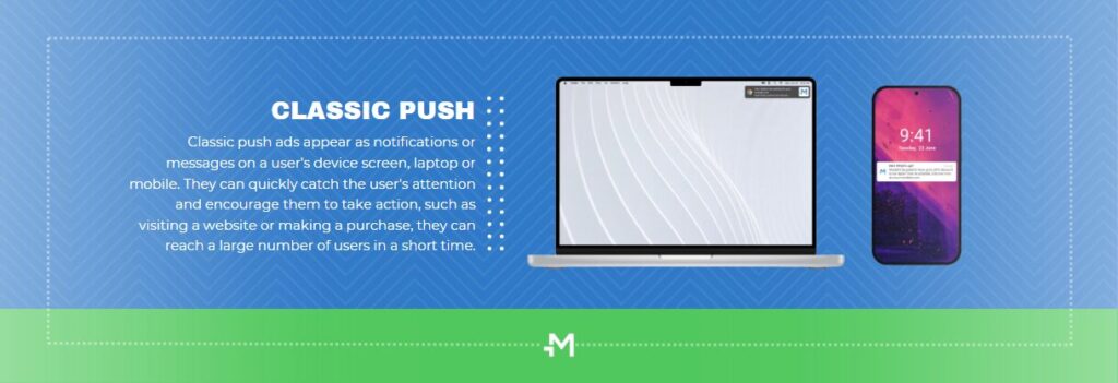 classic push ad monetization