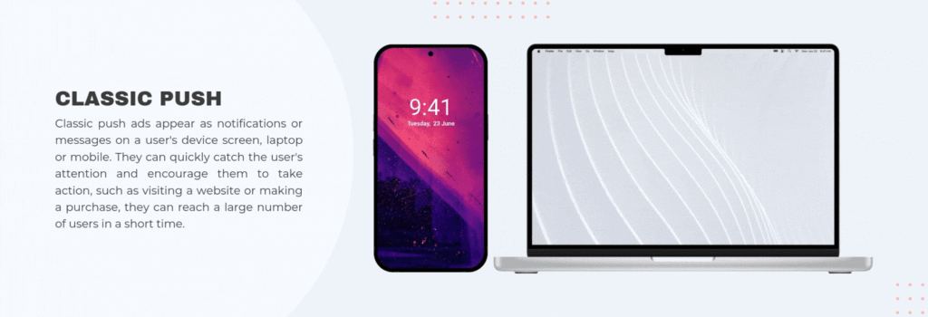 mondiad push ad format