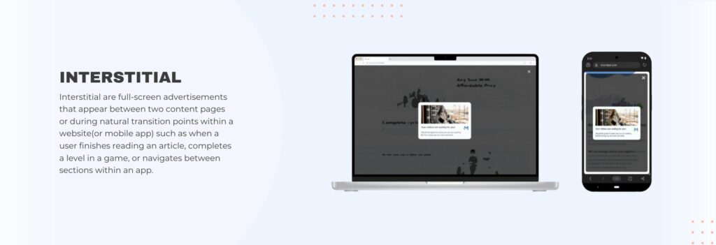 mondiad interstitial ad format