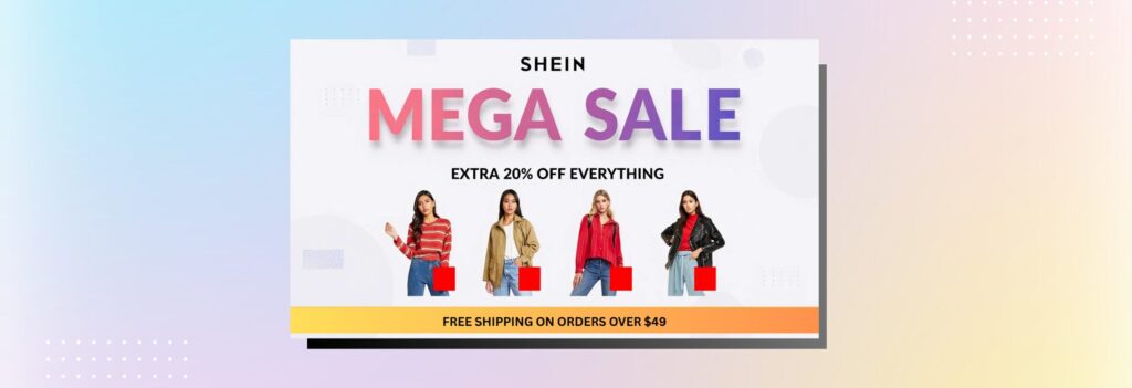 shein banner ad example