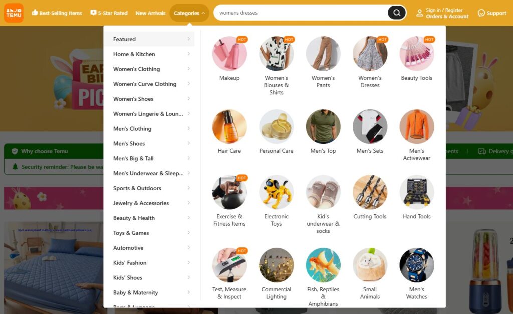 TEMU affiliate program