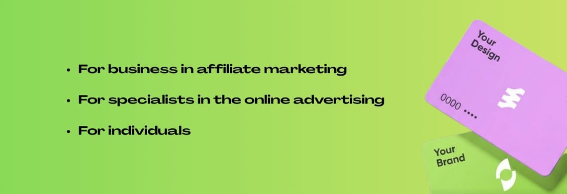 virtual cards for advertisers and affiliate marketers