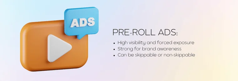 Pre-roll ads
