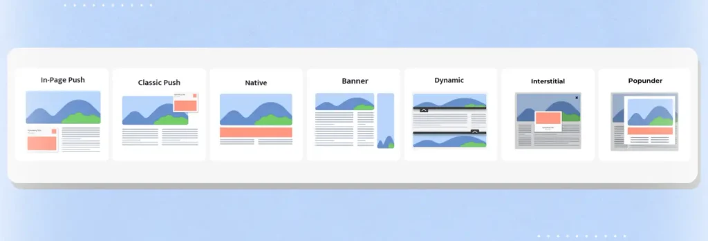 Mondiad publishers ad formats